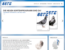 Tablet Screenshot of betz-taubenfutter.de